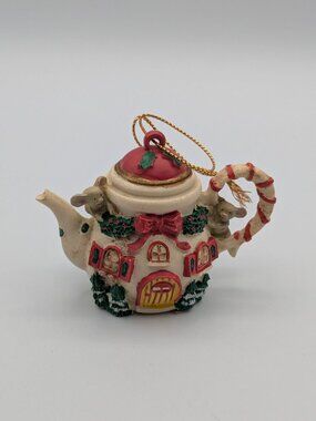 Enesco "It's Tea-lightful" Treasury of Christmas 1991, 4th in Tiny Teapot Series